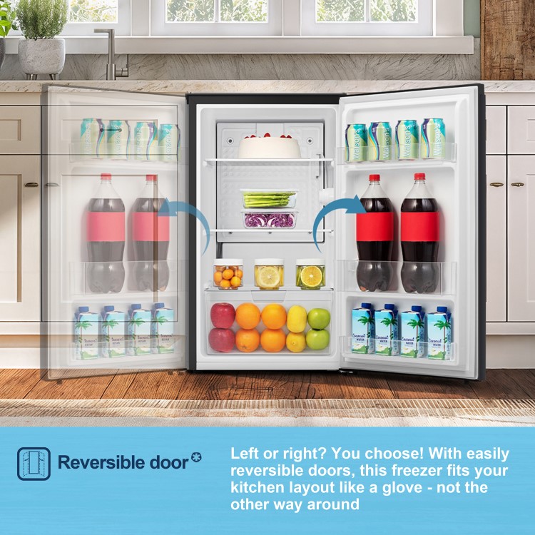 Fridgemaster 92 Litre Freestanding Under Counter Fridge - Black