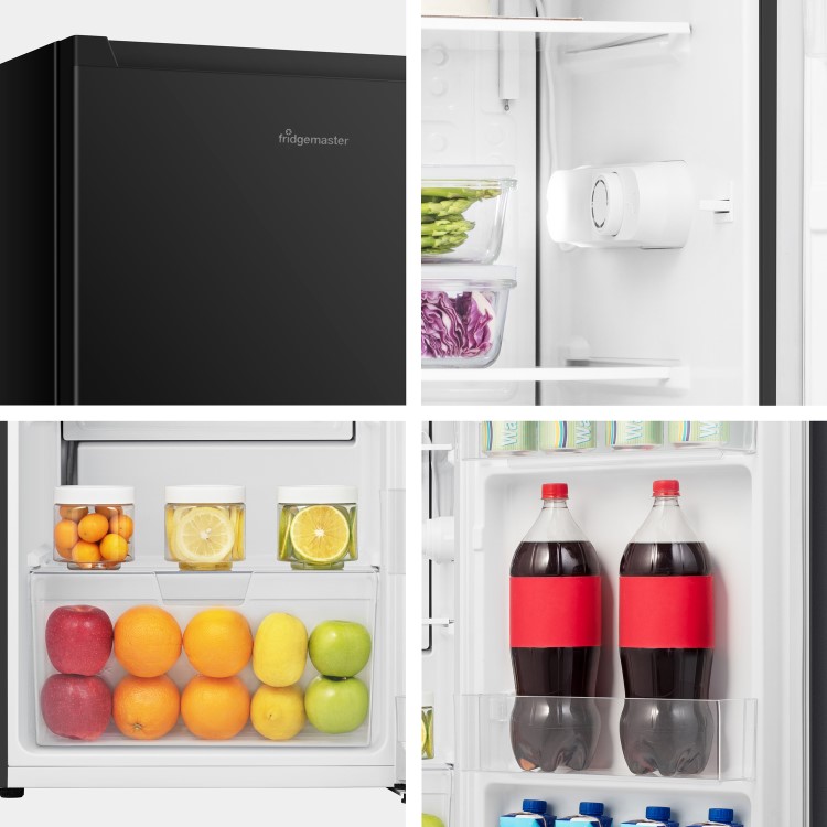 Fridgemaster 92 Litre Freestanding Under Counter Fridge - Black