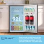 Fridgemaster 92 Litre Freestanding Under Counter Fridge - Silver
