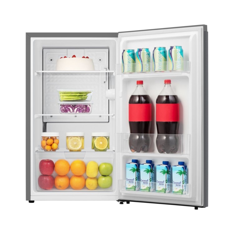 Fridgemaster 92 Litre Freestanding Under Counter Fridge - Silver