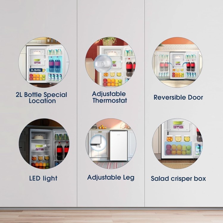 Fridgemaster 92 Litre Freestanding Under Counter Fridge - White