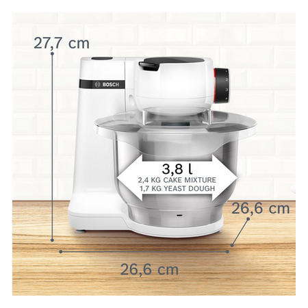 Refurbished Bosch Series 2 MUMS2EW00G 3.8 Litre 700W Stand Mixer White
