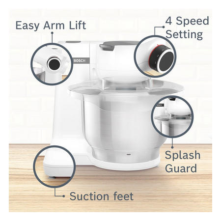 Refurbished Bosch Series 2 MUMS2EW00G 3.8 Litre 700W Stand Mixer White