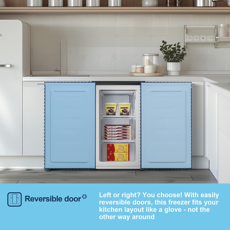 Fridgemaster 61 Litre Freestanding Under Counter Freezer - Black