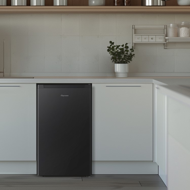 Fridgemaster 61 Litre Freestanding Under Counter Freezer - Black