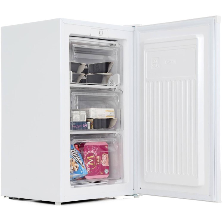 Fridgemaster 65 Litre Freestanding Under Counter Freezer - White