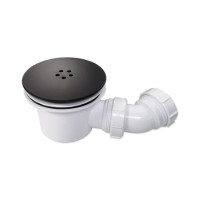 ONLY OPENED - 90mm Matt Black Shower Waste