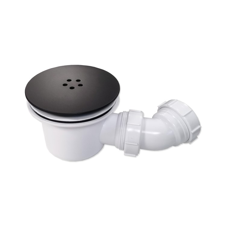 ONLY OPENED - 90mm Matt Black Shower Waste