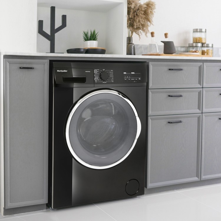Montpellier MWD7512K 7kg Wash 5kg Dry 1200rpm Freestanding Washer Dryer-Black