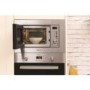 GRADE A1 - Hotpoint MWH1221X 20 Litre Built-In Microwave Oven With Grill - Stainless Steel