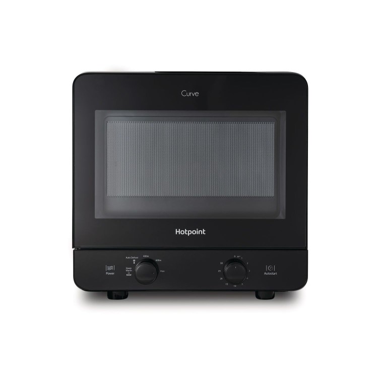Refurbished Hotpoint MWH1311B Xtraspace  Curve 13L 700W Microwave Black