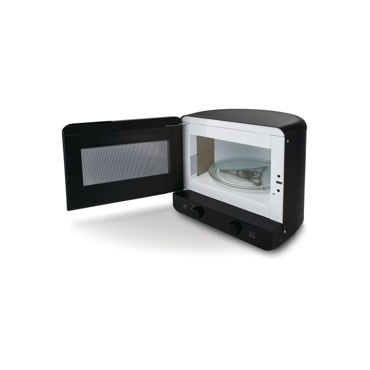 Refurbished Hotpoint MWH1311B Xtraspace  Curve 13L 700W Microwave Black