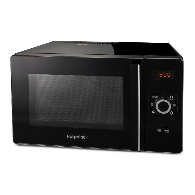 Hotpoint MWH2524B 25L 700W Freestanding Microwave Oven And Grill - Black