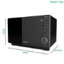 Hotpoint Ultimate Collection 25L Flatbed Solo Digital Microwave - Black