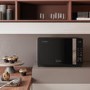 Hotpoint Xtraspace Flatbed 25L Microwave Oven With Grill & Crisp Function  - Black