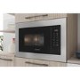 Refurbished Indesit MWI125GX Built In 25L with Grill 900W Microwave Stainless Steel