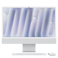 Refurbished Apple iMac 2024 M4 8-Core 16GB 256GB SSD 24 Inch 4.5K All-in-One - Silver