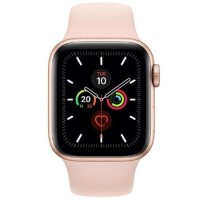 Apple Watch Series 5 GPS 40mm Gold Aluminium Case with Pink Sand Sport Band