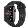 Apple Watch Series 5 GPS + Cellular 44mm Space Grey Aluminium Case with Black Sport Band