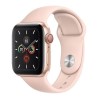 Apple Watch Series 5 GPS + Cellular 40mm Gold Aluminium Case with Pink Sand Sport Band