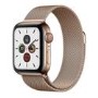 Apple Watch Series 5 GPS + Cellular 40mm Gold Stainless Steel Case with Gold Milanese Loop