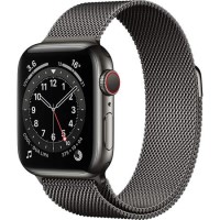 Apple Watch Series 5 GPS + Cellular 40mm Space Black Stainless Steel Case with Space Black Milanese Loop