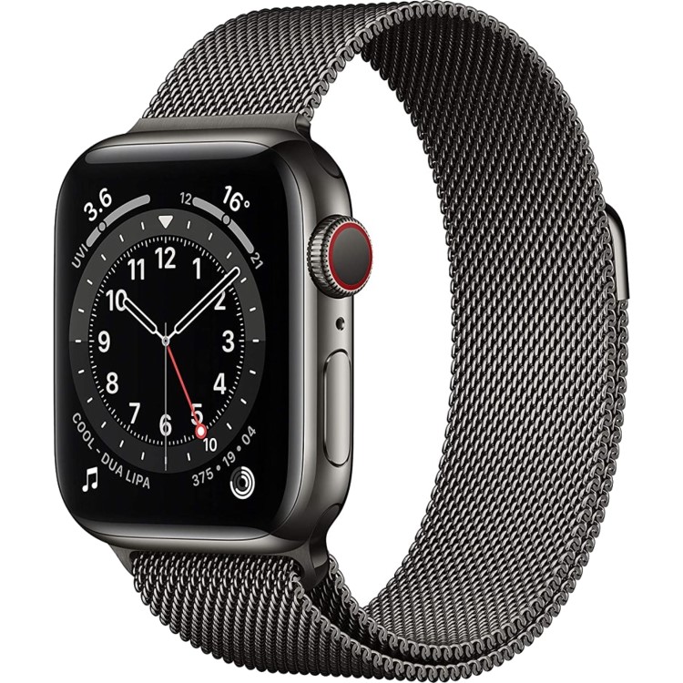 Apple Watch Series 5 GPS + Cellular 40mm Space Black Stainless Steel Case with Space Black Milanese Loop