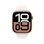 Apple Watch Series 10 GPS + Cellular 46mm Rose Gold Aluminium Case with Light Blush Sport Band - S/M