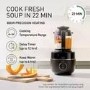 Panasonic MX-HG4401KXC Blender & Soup Maker Stainless Steel – 1000W Heated Blender Smoothie Maker & Soup Maker with Auto Programmes