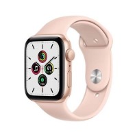 Apple Watch SE GPS - 44mm Gold Aluminium Case with Pink Sand Sport Band - Regular
