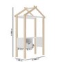 Kids White and Pine House Desk with Storage - Mylo