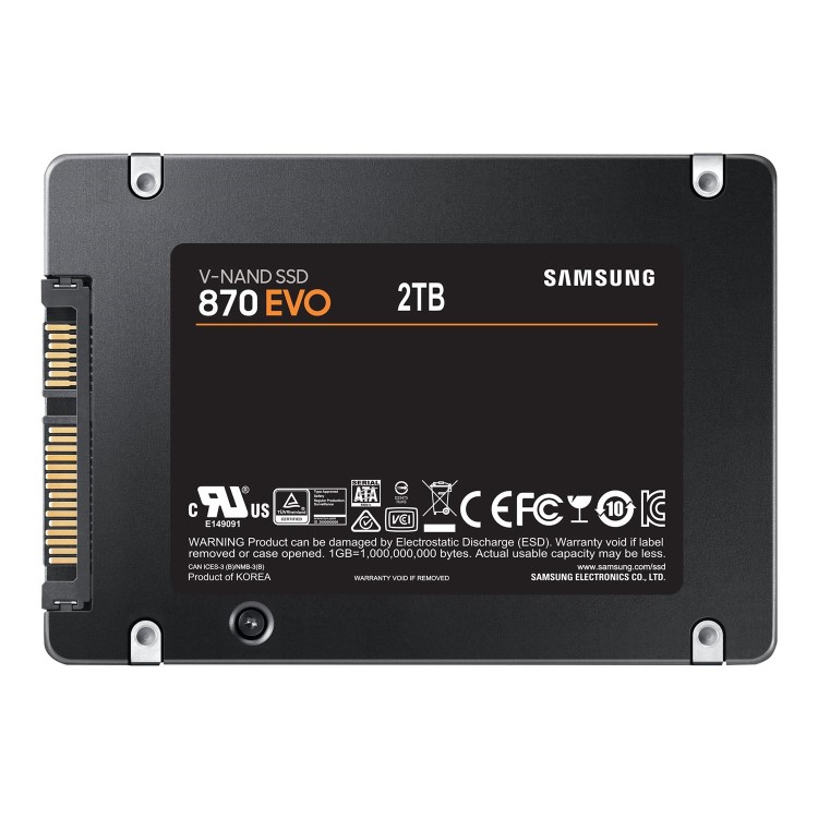 Samsung 870 EVO 2TB 2.5 Inch SATA III Internal SSD