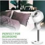 Refurbished MeacoFan 1056P DC Air Circulator Pedestal Fan - Powerful Super Quiet & Low-Energy