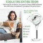 Refurbished MeacoFan 1056P DC Air Circulator Pedestal Fan - Powerful Super Quiet & Low-Energy
