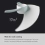 Meaco Sefte 10” Pedestal Air Circulator Fan - Powerful Super Quiet & Low-Energy