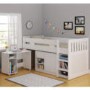 GRADE A1 - Seconique Merlin Study Mid Sleeper in White - Exclusive To Us!