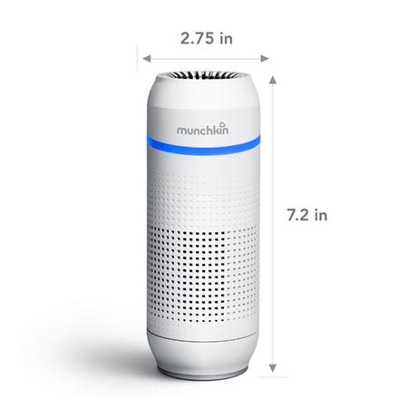 Munchkin 4 Stage True HEPA Carbon Filter Portable Air Purifier