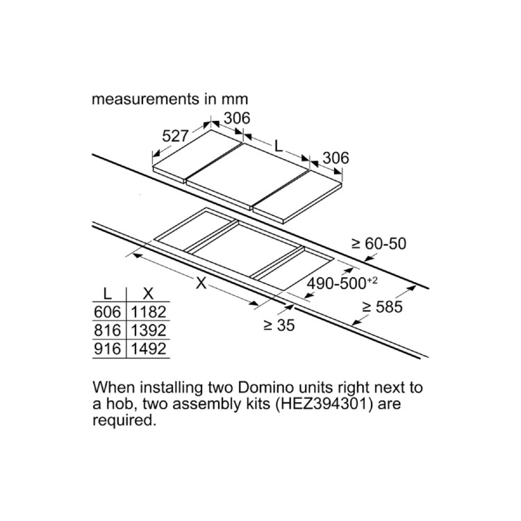 Neff N90 30cm 2 Burners Gas Hob - Black