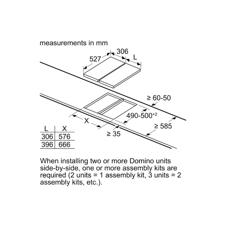 Neff N90 30cm 2 Burners Gas Hob - Black