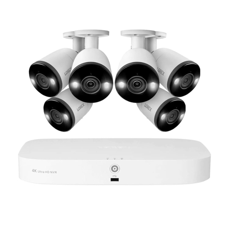 Lorex N843A82G 6 Camera 4K NVR CCTV System