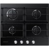 Samsung NA64H3010AK Four Burner Gas Hob With Cast Iron Pan Stands - Black