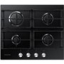 Samsung NA64H3010AK Four Burner Gas Hob With Cast Iron Pan Stands - Black