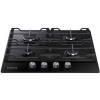 Samsung NA64H3010AK Four Burner Gas Hob With Cast Iron Pan Stands - Black