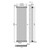 GRADE A1 - White Vertical 2 Column Traditional Radiator 1600 x 470mm - Nambi
