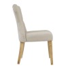 Set of 2 Beige Fabric Dining Chairs - Naples