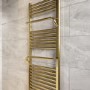 ONLY OPENED - 1200x500mm Brushed Brass Towel Rail -Nazco