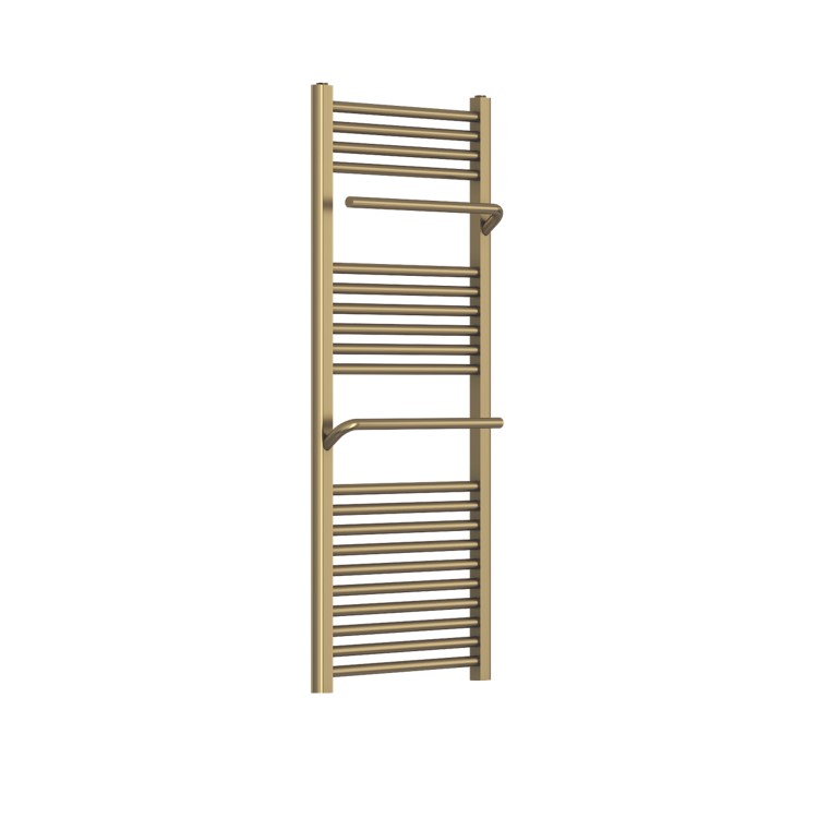 ONLY OPENED - 1200x500mm Brushed Brass Towel Rail -Nazco