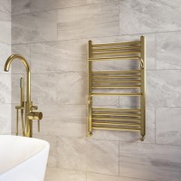 ONLY OPENED - 800x500mm Brushed Brass Towel Rail -Nazco