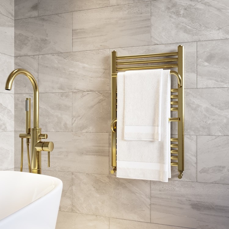 Brass Towel Radiator 800 x 500mm - Nazco