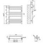 Brass Towel Radiator 650 x 500mm - Nazco